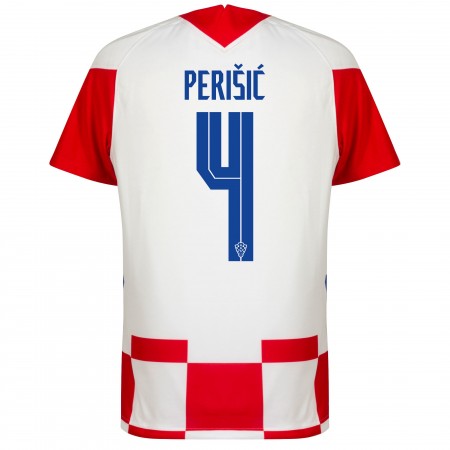 Billiga Fotbollströjor Kroatien Ivan Perisic 4 Hemma tröja EM 2020 Kortärmad